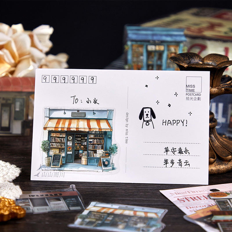 Stroll around the corner PET Sticker