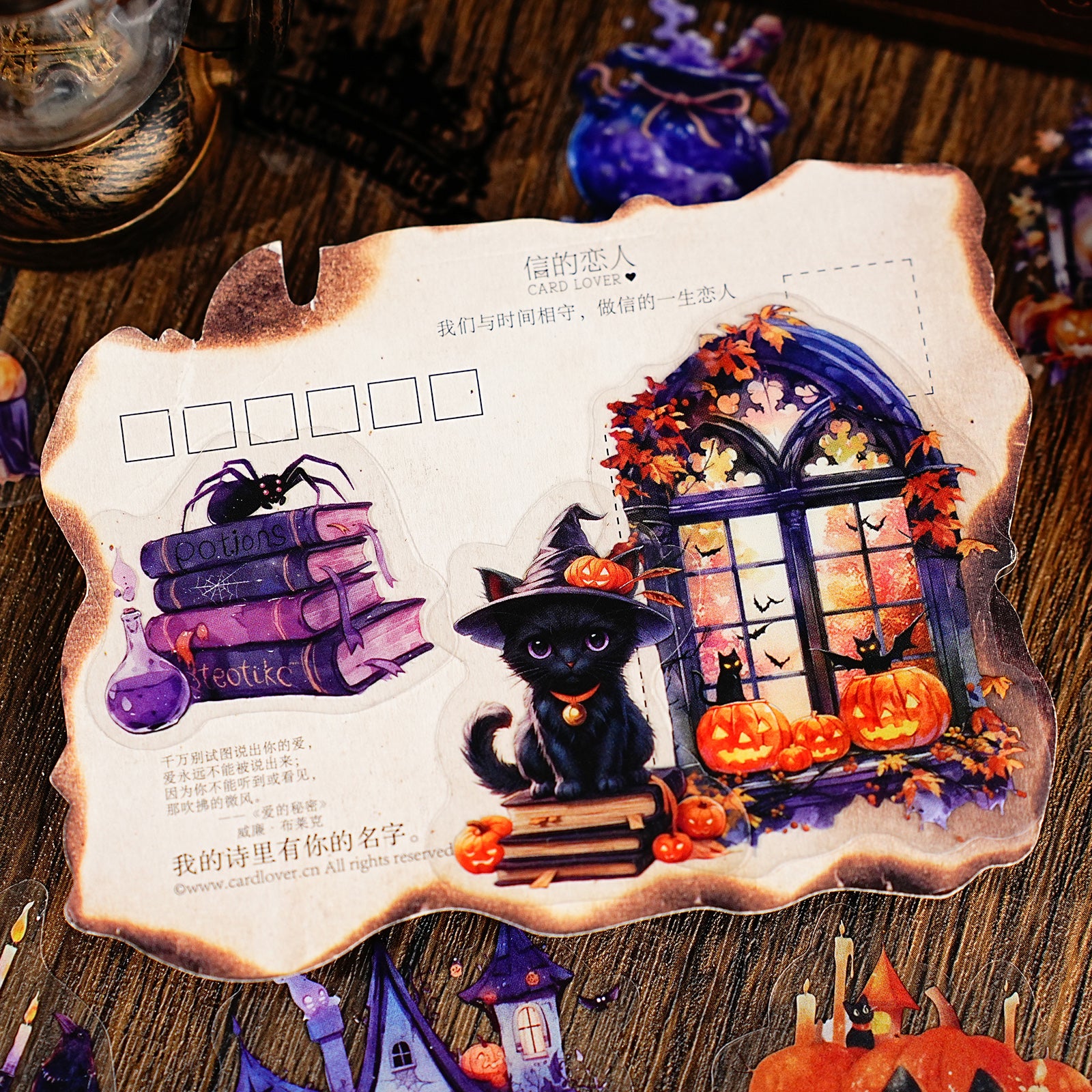 Halloween and Christmas Decorations PET Sticker