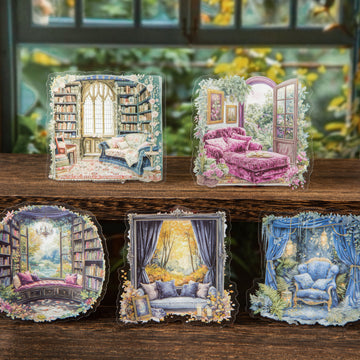 Reading Corner by the Window PET Sticker