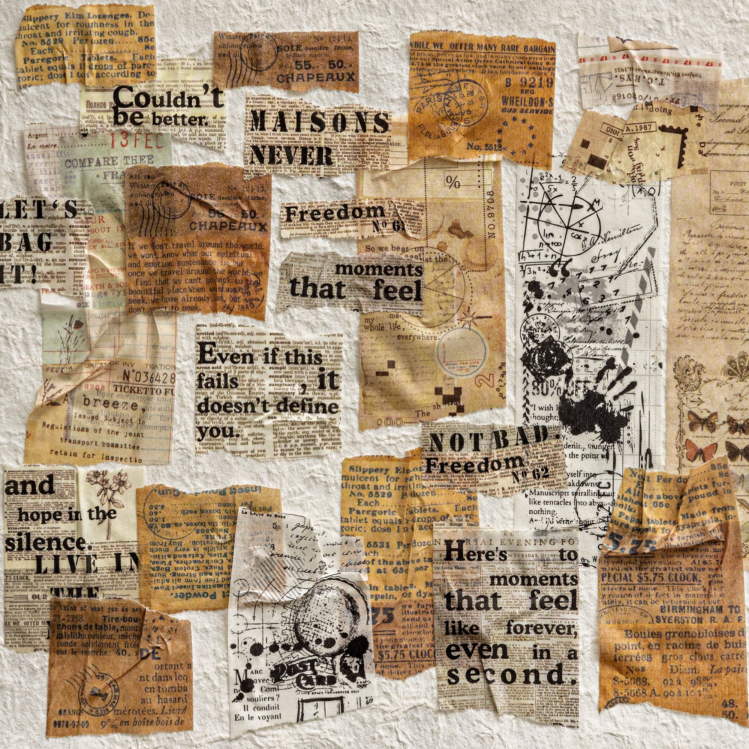 Vintage Word Washi Tape