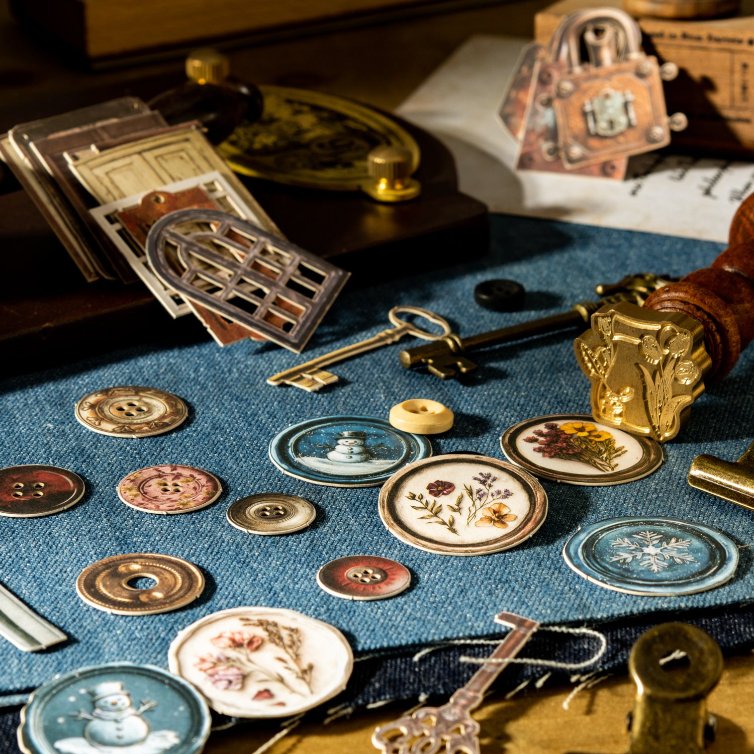 My Tent Table Writing Paper Sticker