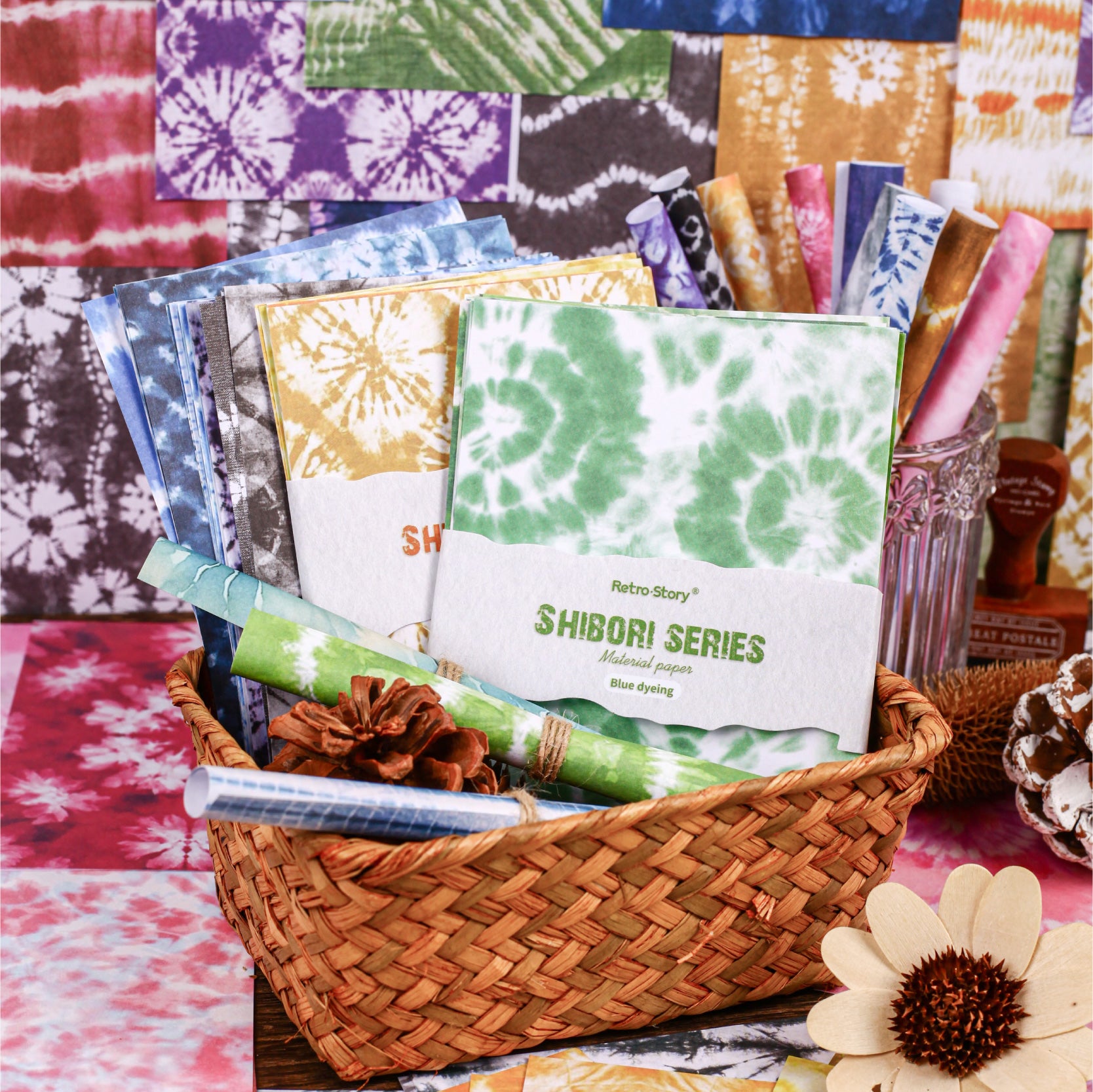 Dyed Scrapbooking Paper