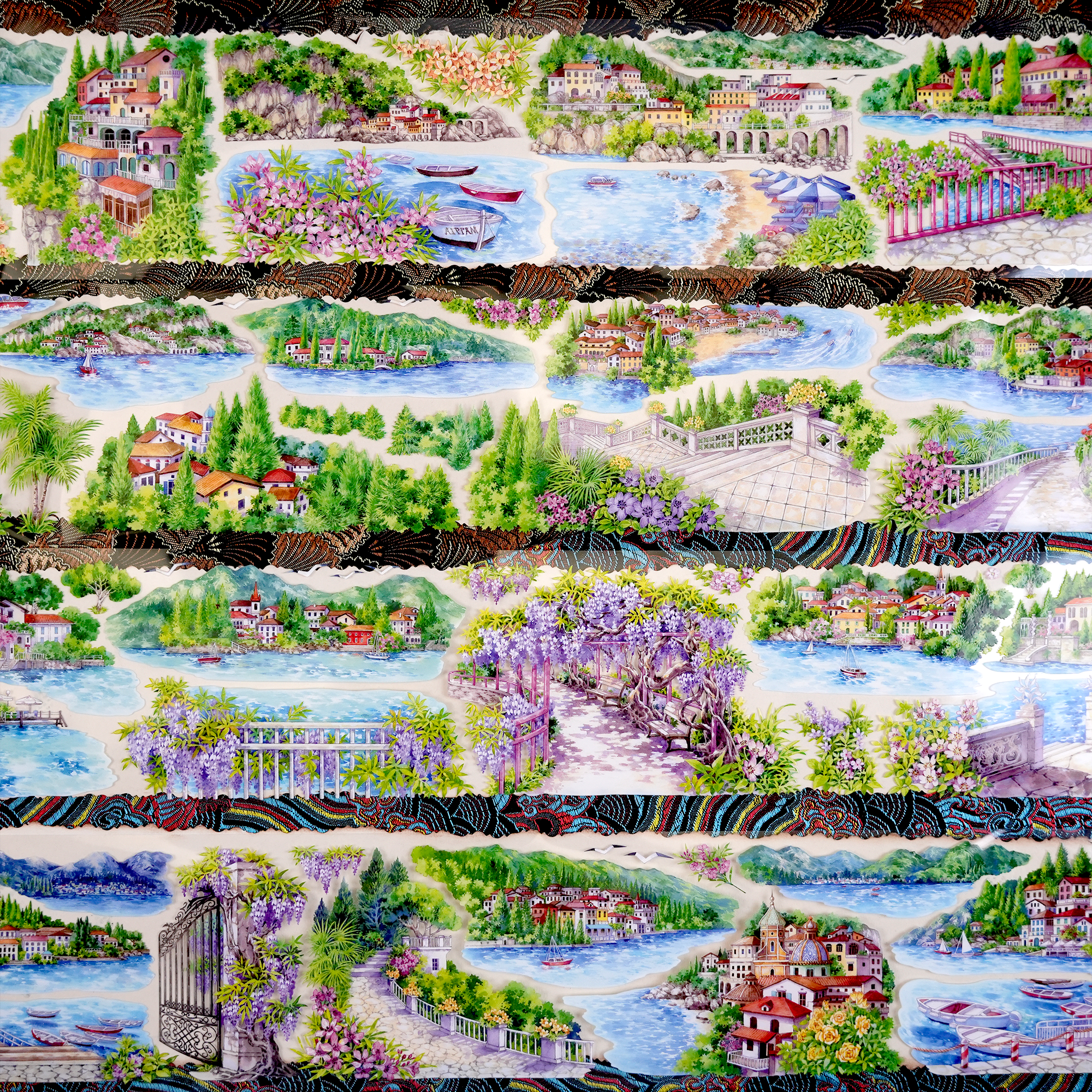 【Paper Domain】Mountain Town Landscaping PET Tape (8.5cm*5M)