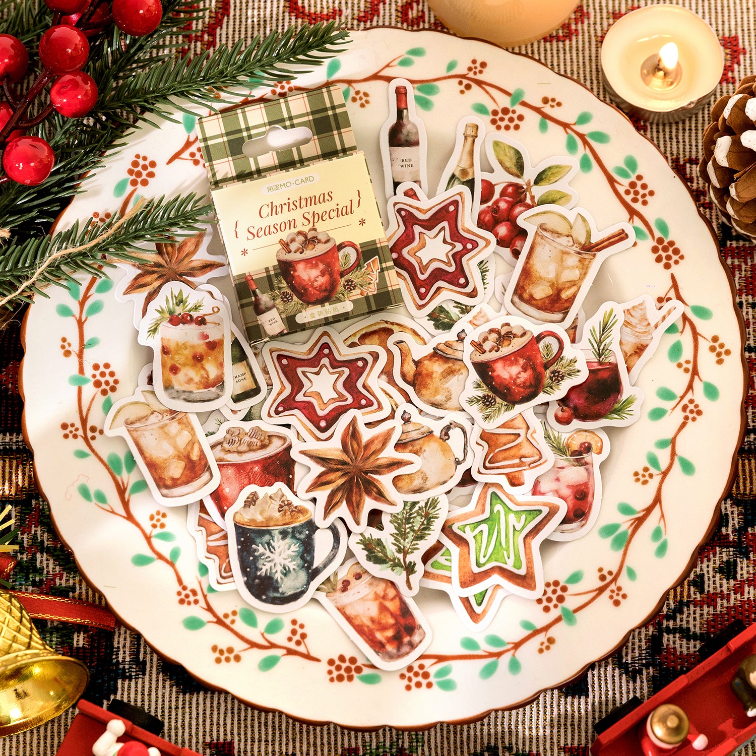 Treat Christmas Boxed stickers