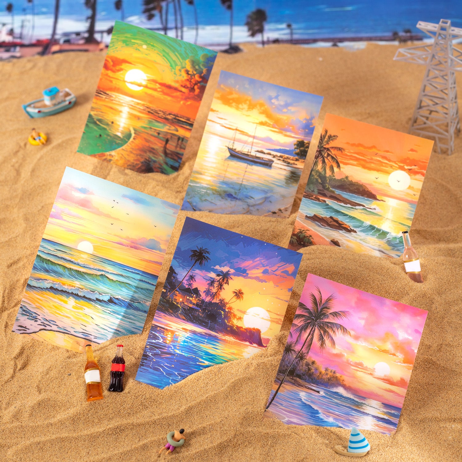 Sunset in California PET Sticker