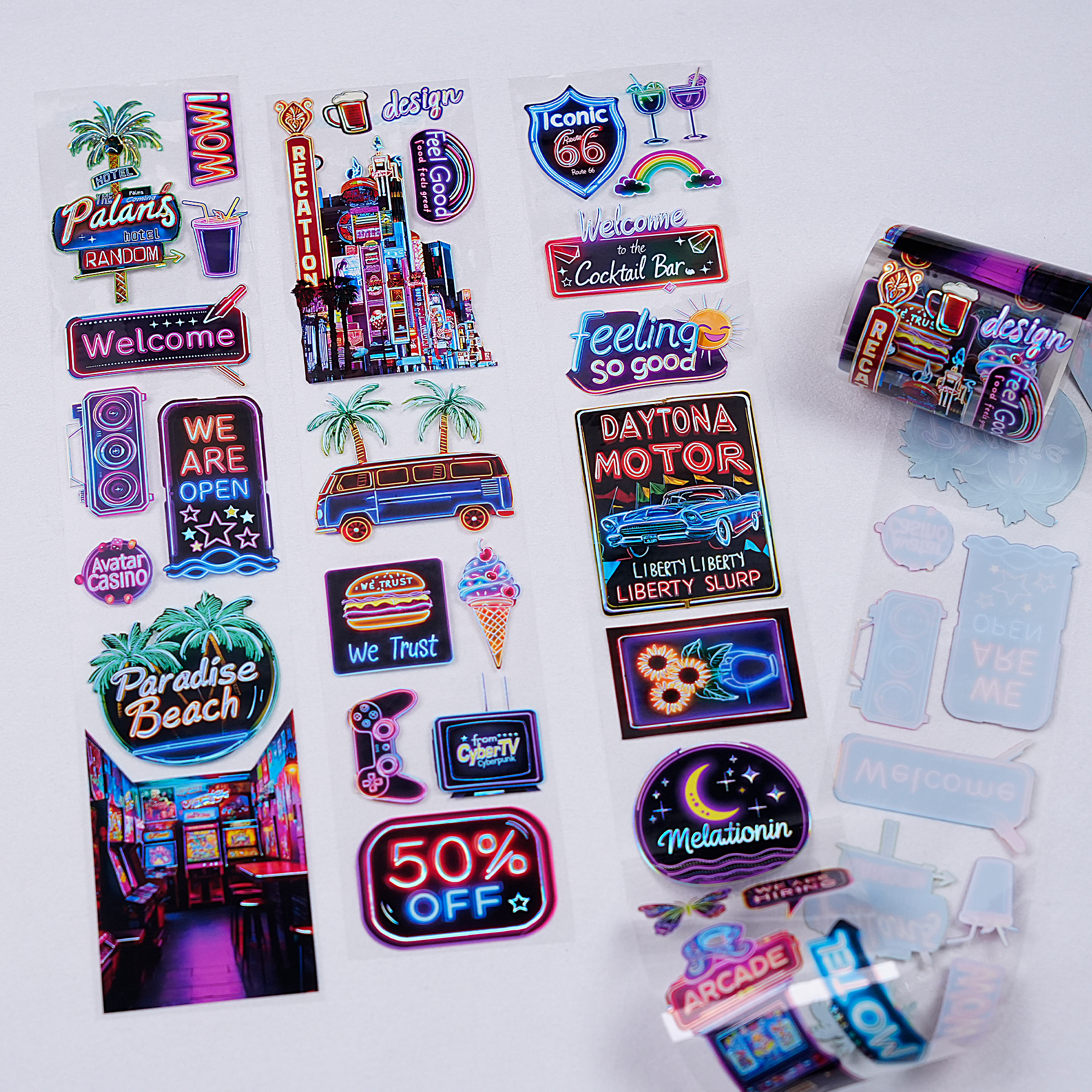 Neon Lights PET Tape