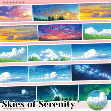 【MOOBOOM】Skies of Serenity Scenery Pre-cut Landscaping Tape