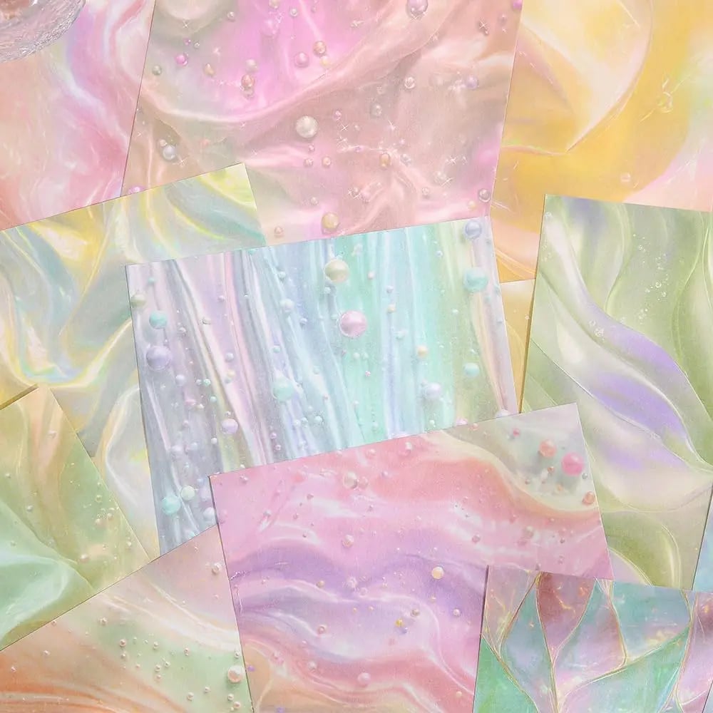 Pearlescent Scrapbook Paper (160 Pcs)