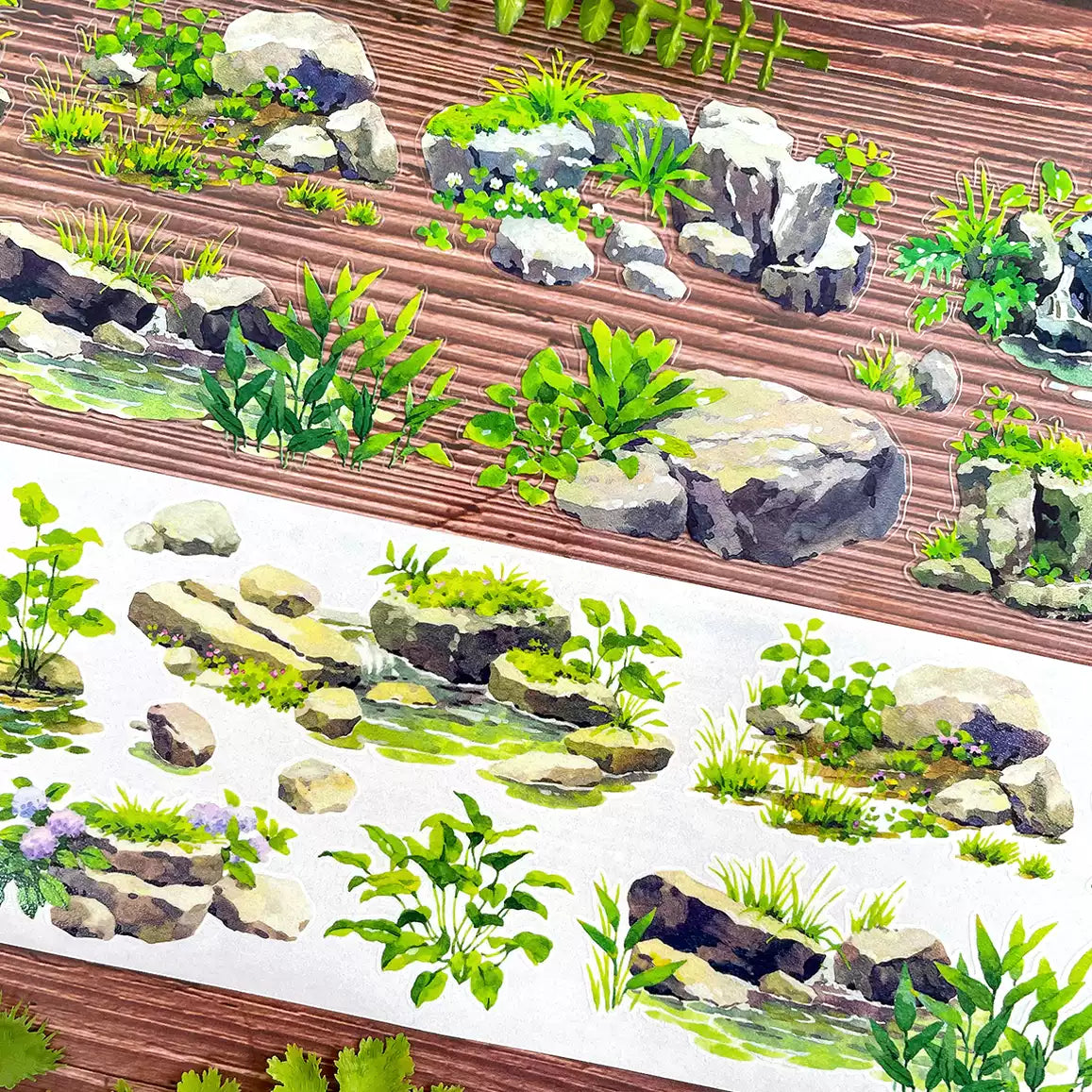 【NEW Studio】 Quiet Stone Landscaping Pre-cut Tape (7cm* 170cm)