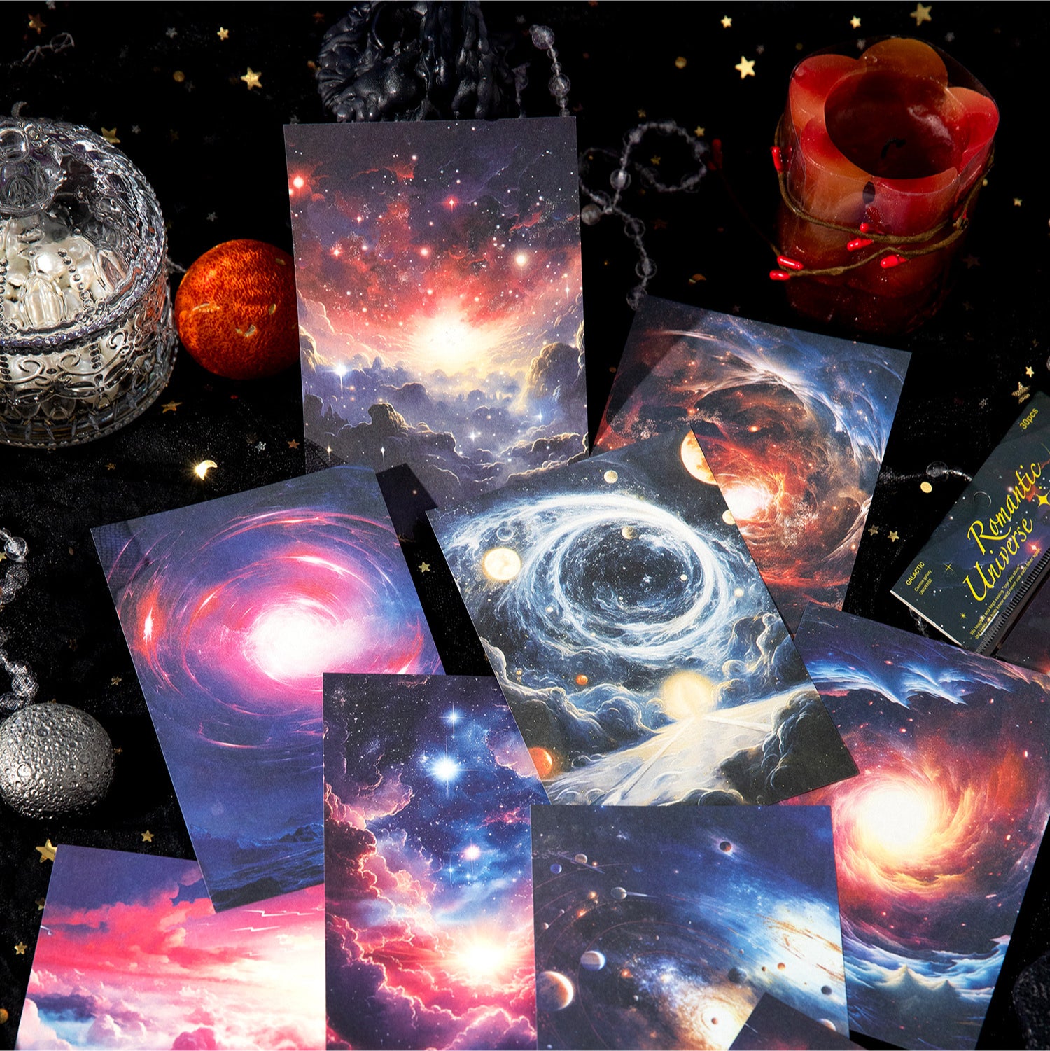 Mysterious Starry Sky Scrapbooking Paper