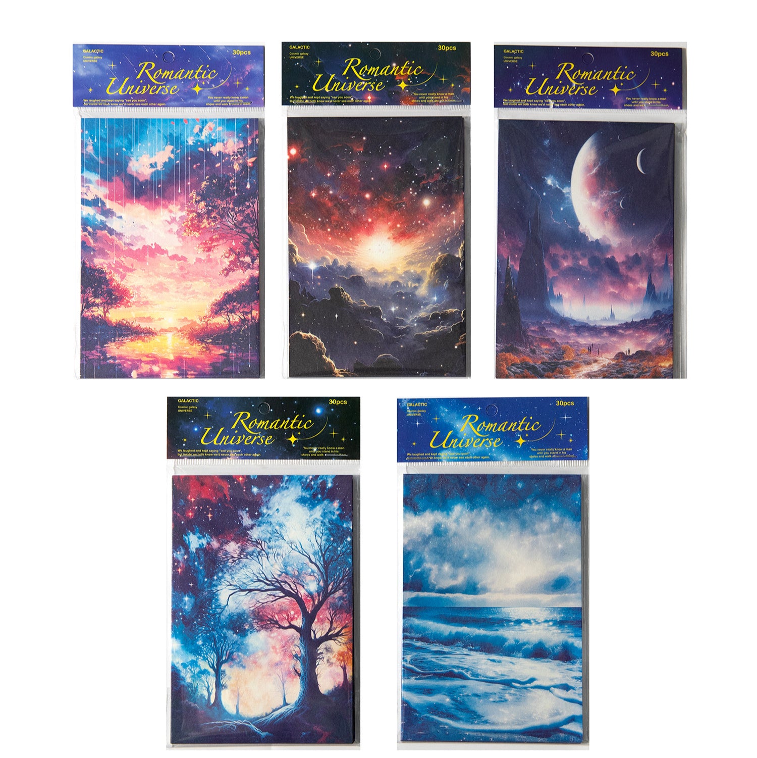 Mysterious Starry Sky Scrapbooking Paper