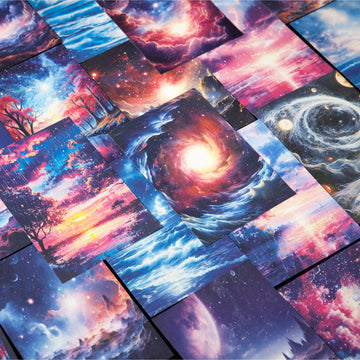 Mysterious Starry Sky Scrapbooking Paper