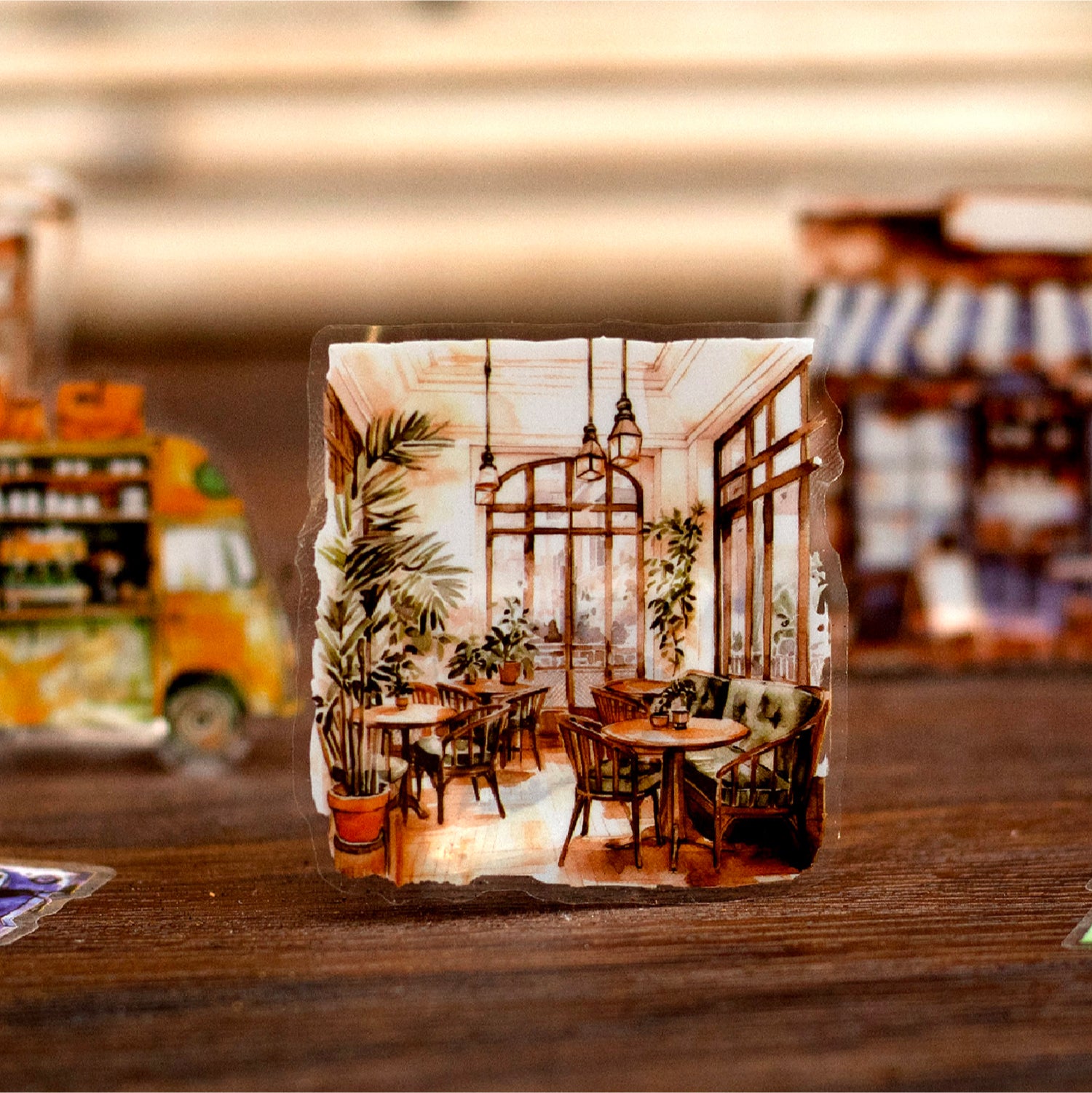 Cozy Coffee Corner Pre-cut PET Tape