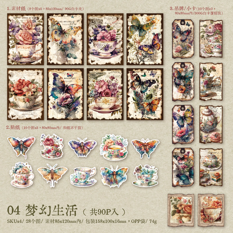 Game of the Times Vintage Scrapbooking Paper and Sticker for journaling and scrapbooking