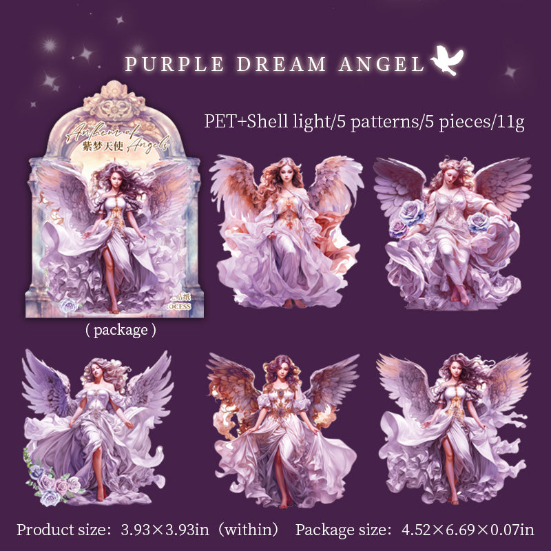 Angel Carol PET Sticker