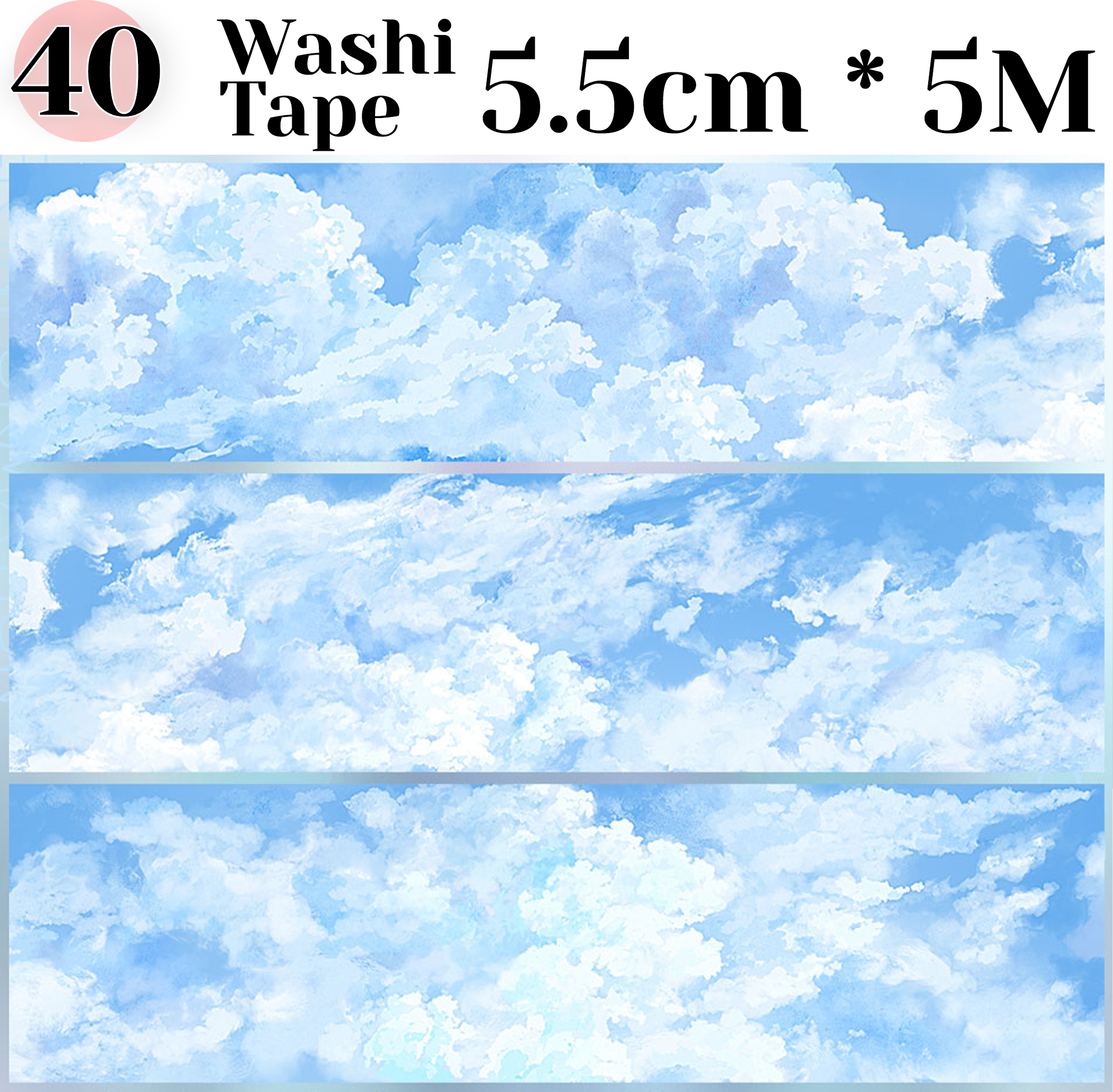 【ZERO】Sky & Grassland Landscaping Tape(40 Styles)(Whole Roll Tape)
