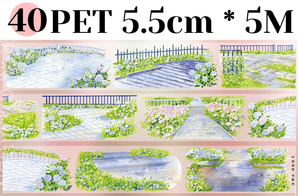 【ZERO】Roads/Walls/Floor/Steps Landscaping Tape (67 Styles) (Whole Roll Tape)