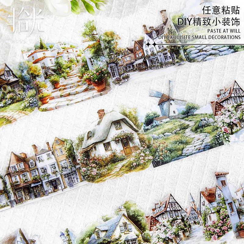 Collection of Scenery and Words PET Sticker