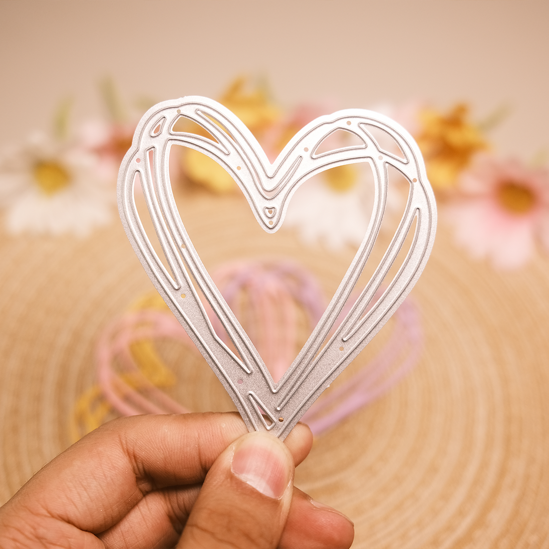 Doodle heart Metal Cutting Die Set