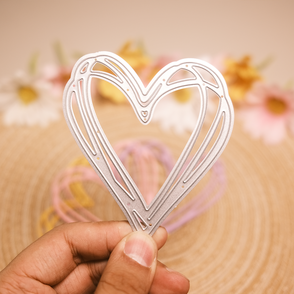 Doodle heart Metal Cutting Die Set