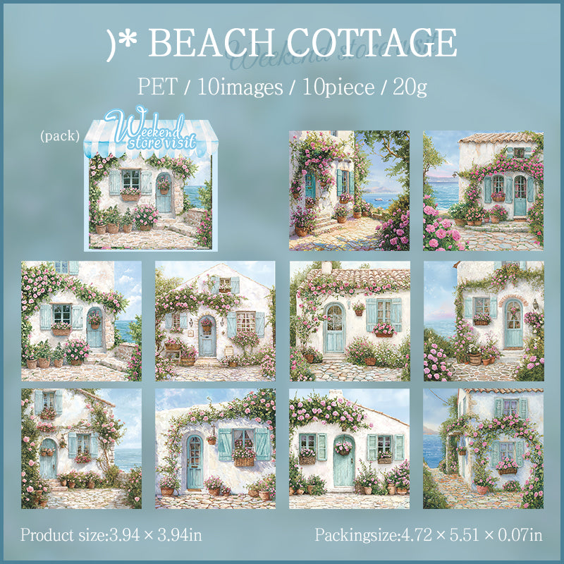 Weekend Shop Background PET Sticker