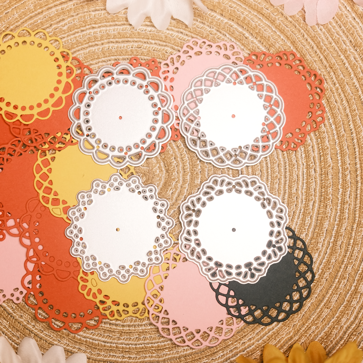 Mandala lace round Metal Cutting Die Set