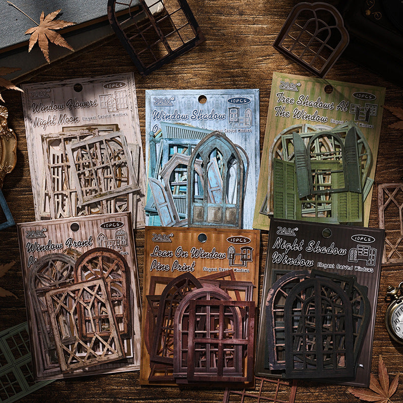 Elegant Carvings Windows Sticker