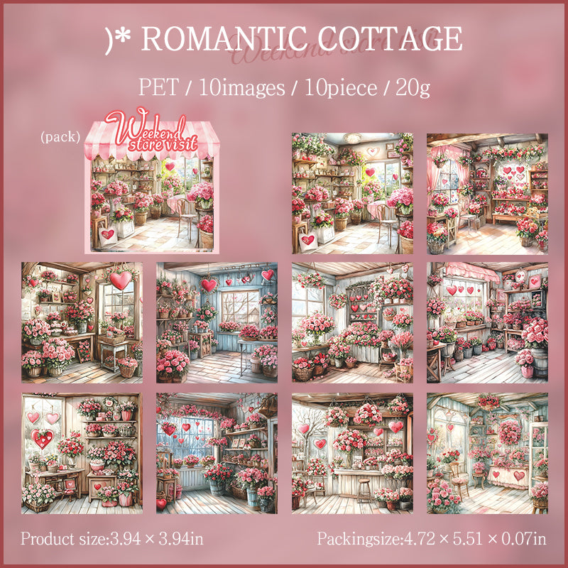 Weekend Shop Background PET Sticker