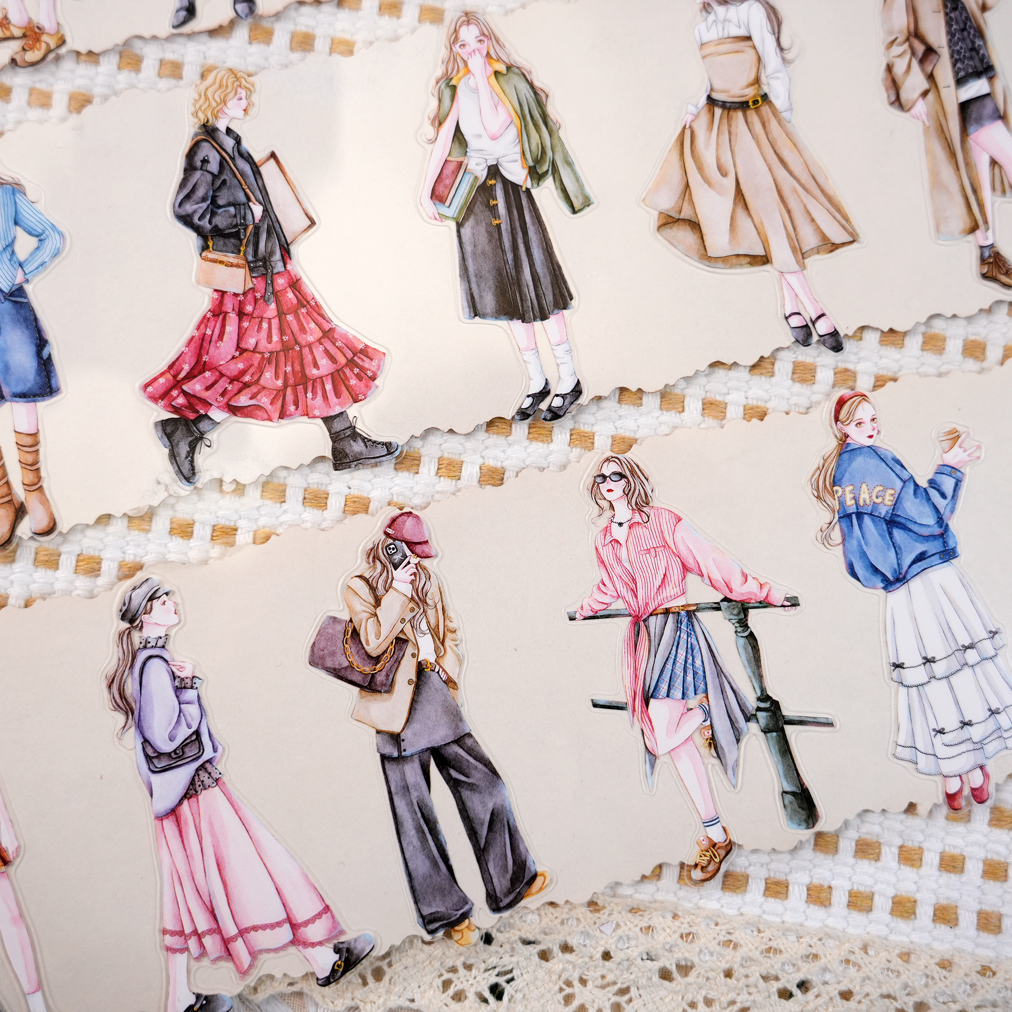 【MOOBOOM】Modern Girls Pre-cut PET Tape