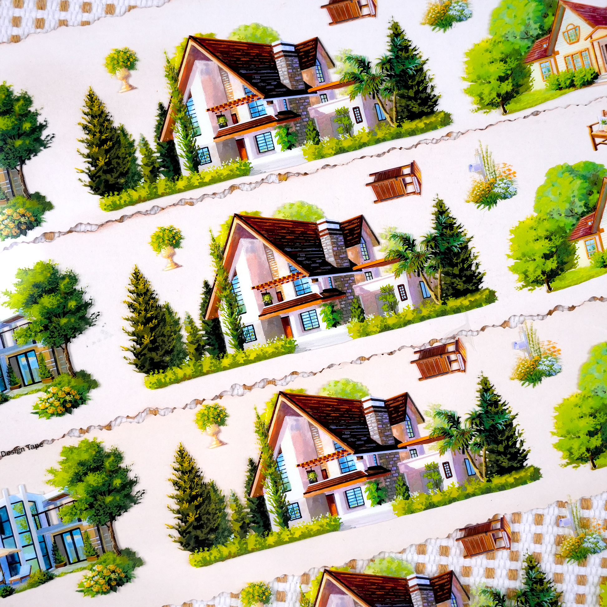 MOOBOOM original design scenery tape for planner and paper crafts