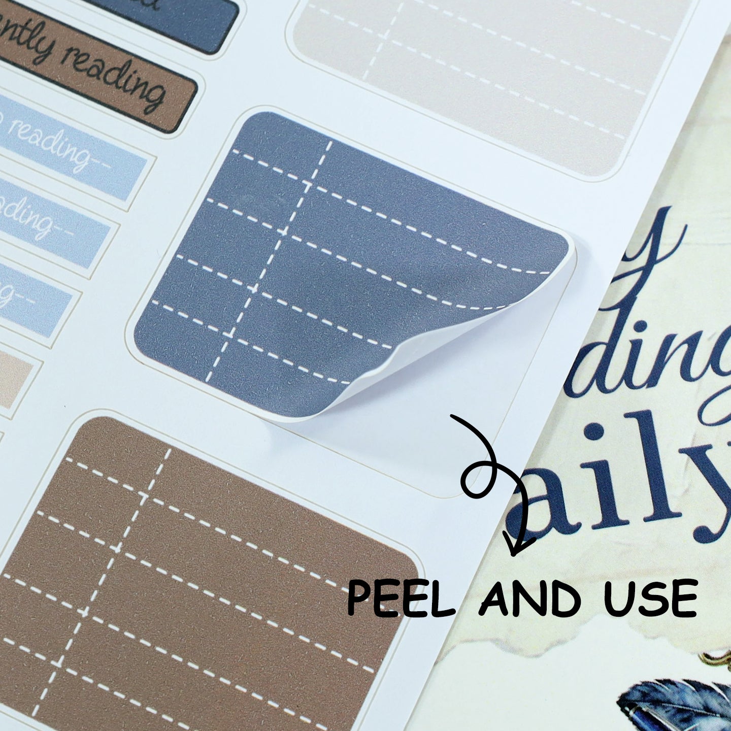 Vintage Sticker Book Vol.28 - Enjoy Reading Daily