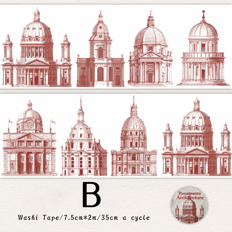 Court Architect Series coated paper Washi tape