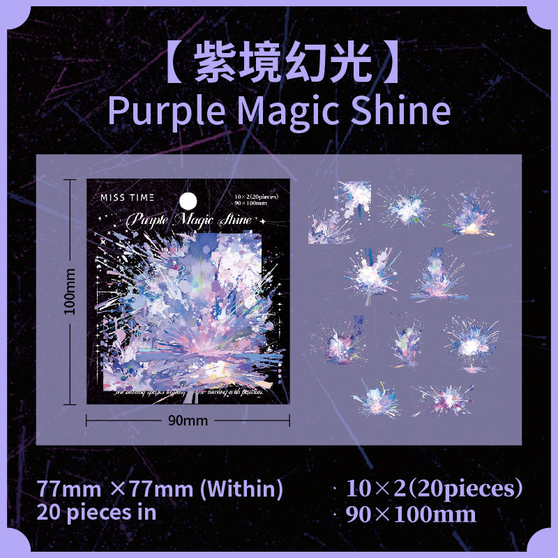 Blooming Fireworks PET Sticker