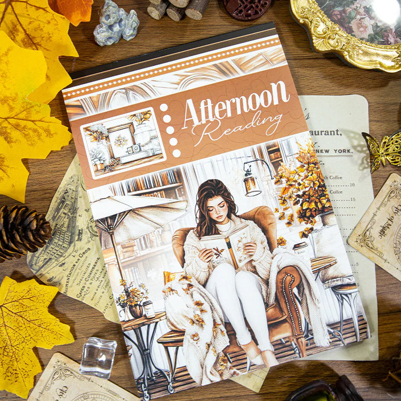 Vintage Sticker Book Vol.19 - Afternoon Reading