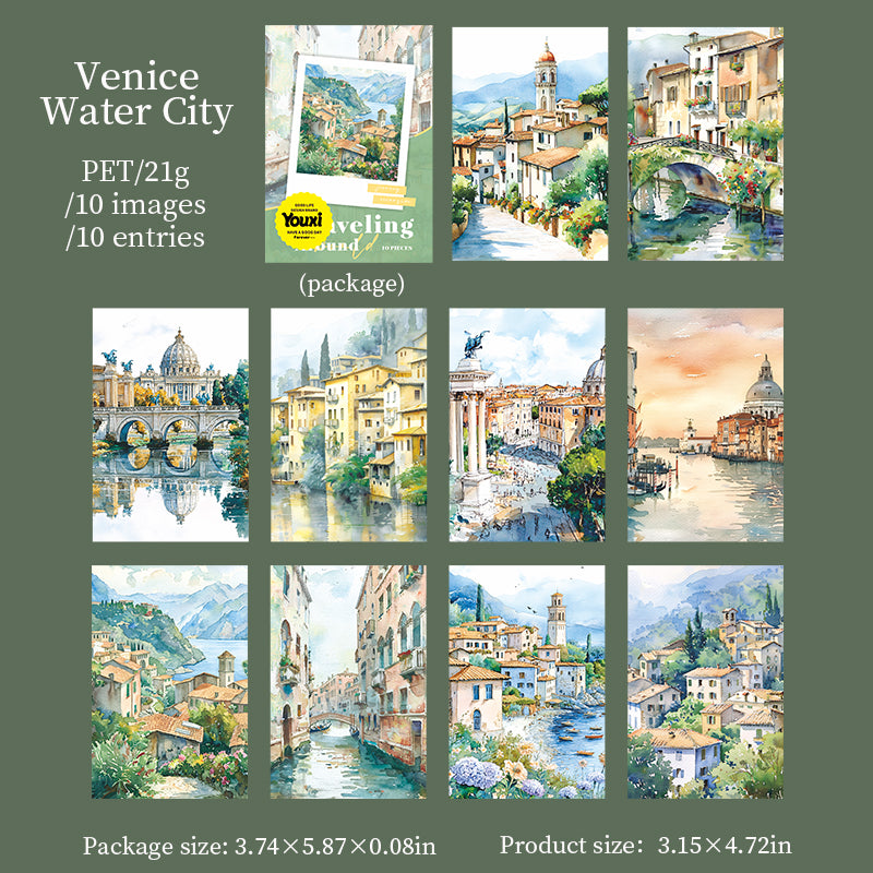 Circumnavigation Background PET Sticker