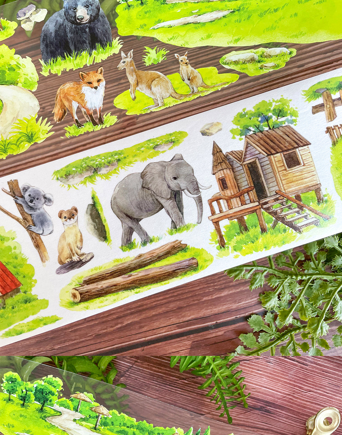 【NEW Studio】 Zoo Landscape Tape (7cm* 170cm)