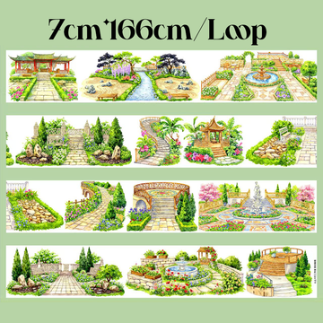 【SZCX】Secret Garden Path Landscape PET Tape