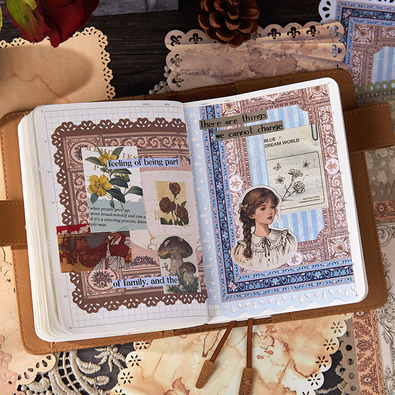 Cutout Lace Trim Scrapbooking Paper