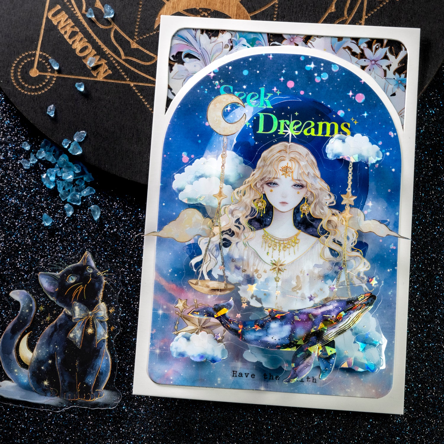 Glimmer of a Dream Starry Sky Theme PET Sticker