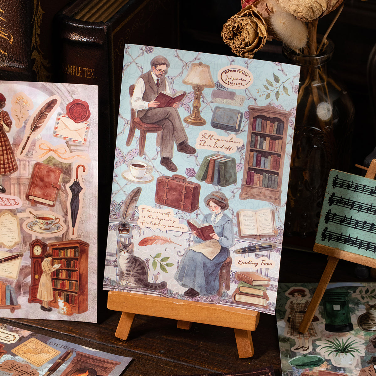 Old Scenery Time Collection Vintage Sticker Book