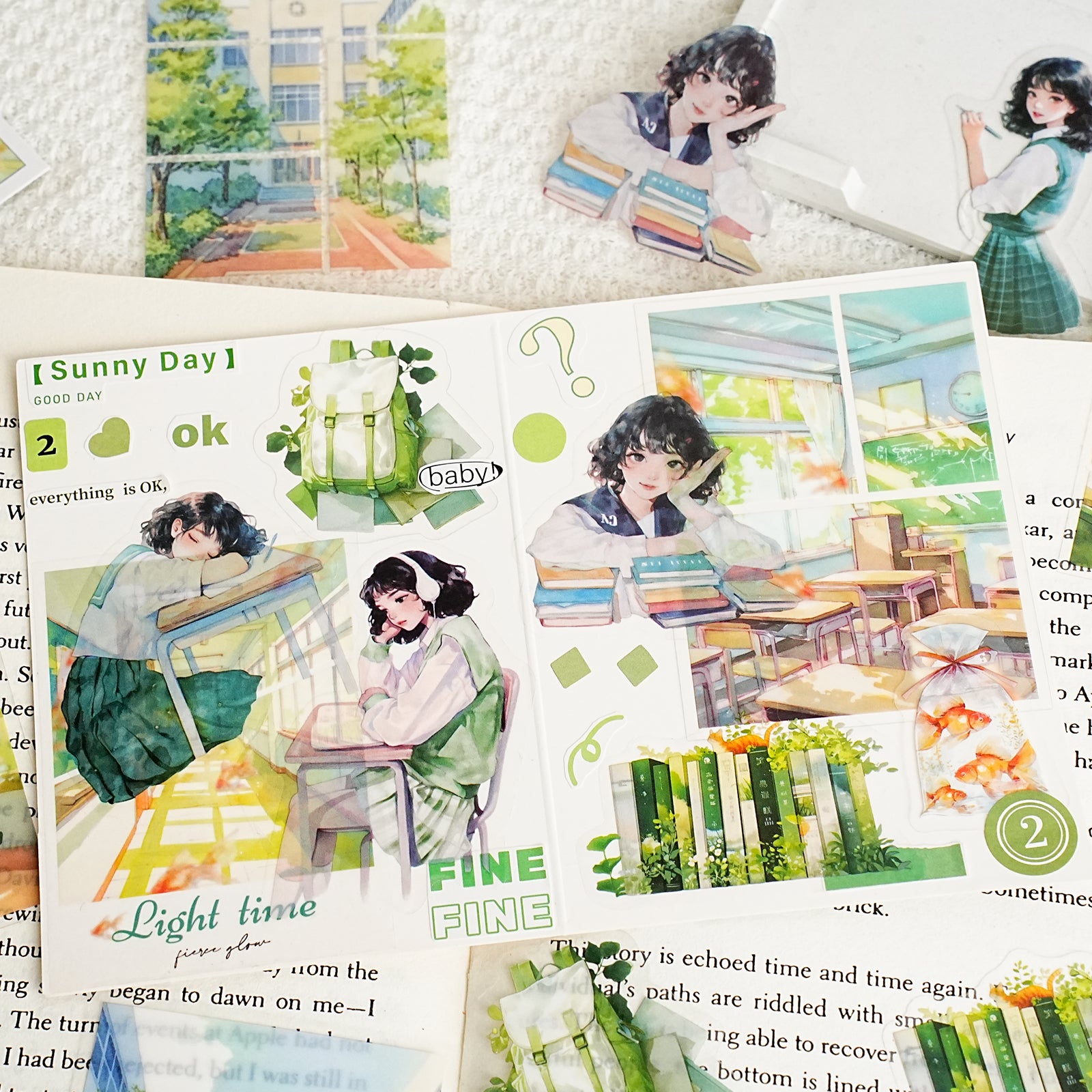 Dream Chasing Serie PET Sticker