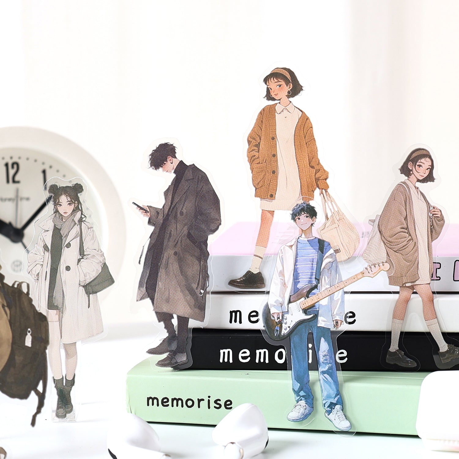 Fashion Character PET Stickers