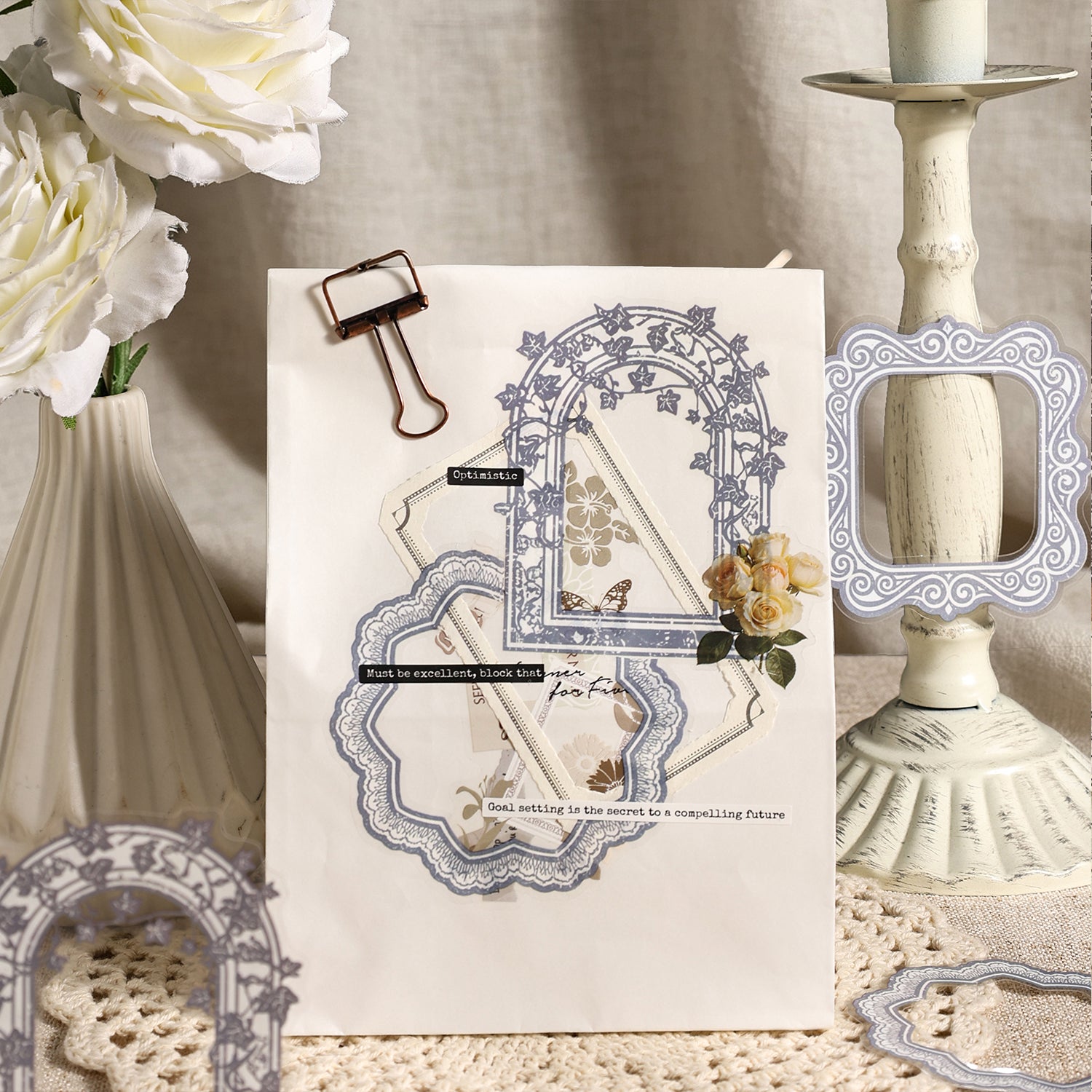 Lace Vintage Frame Sticker
