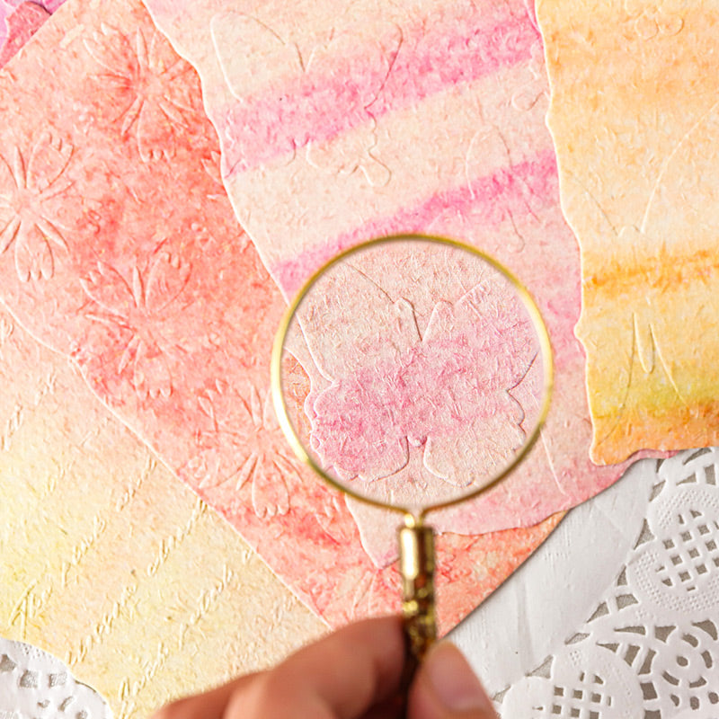 Embossed Printed Scrapbooking Paper