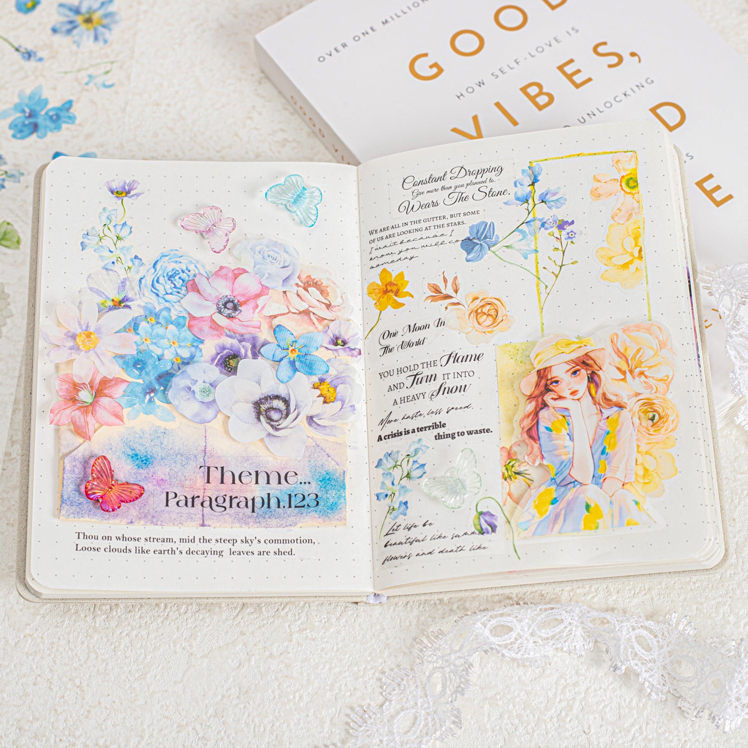 Flower Season Sweet Dream PET Sticker