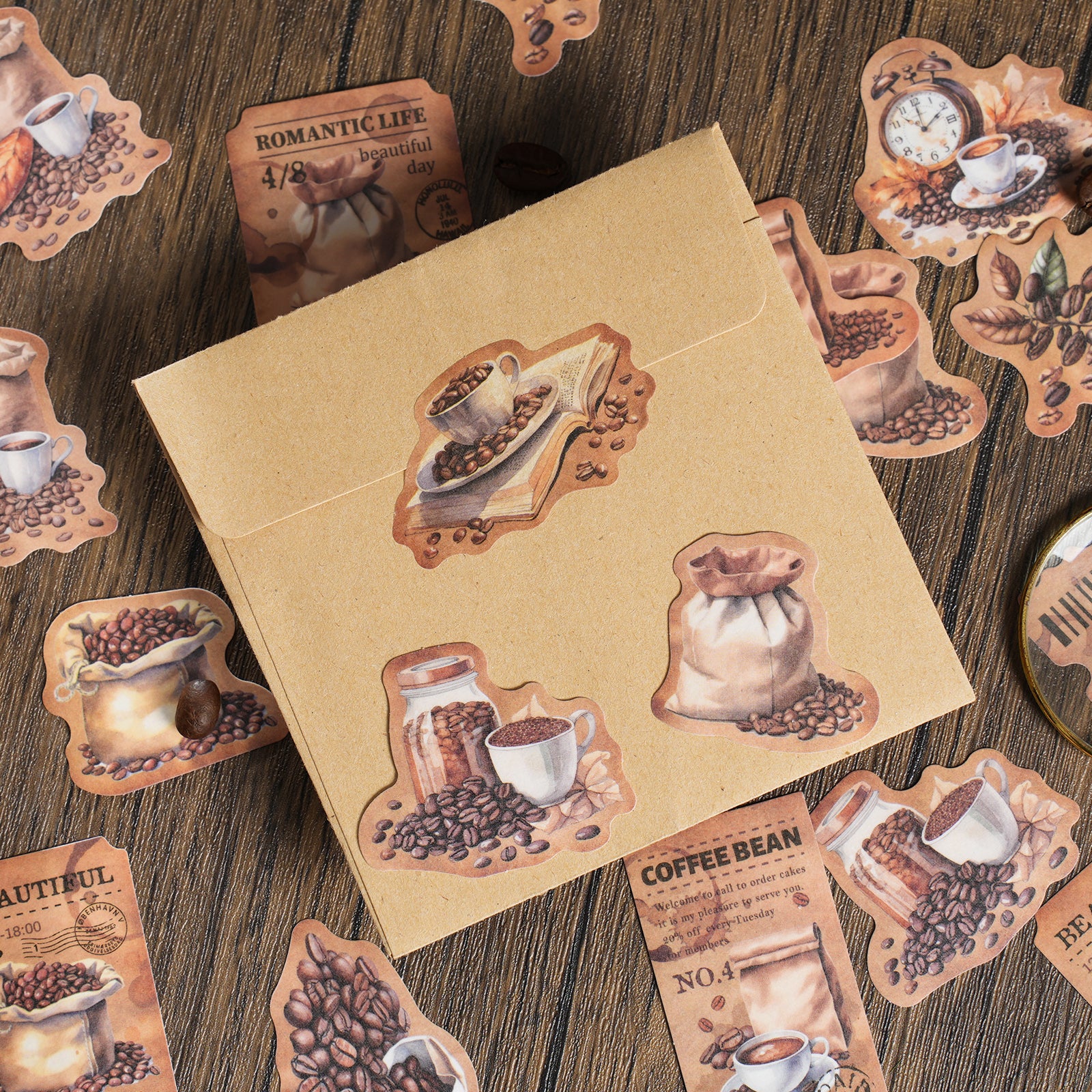 Holiday Coffee Series Boxed stickers