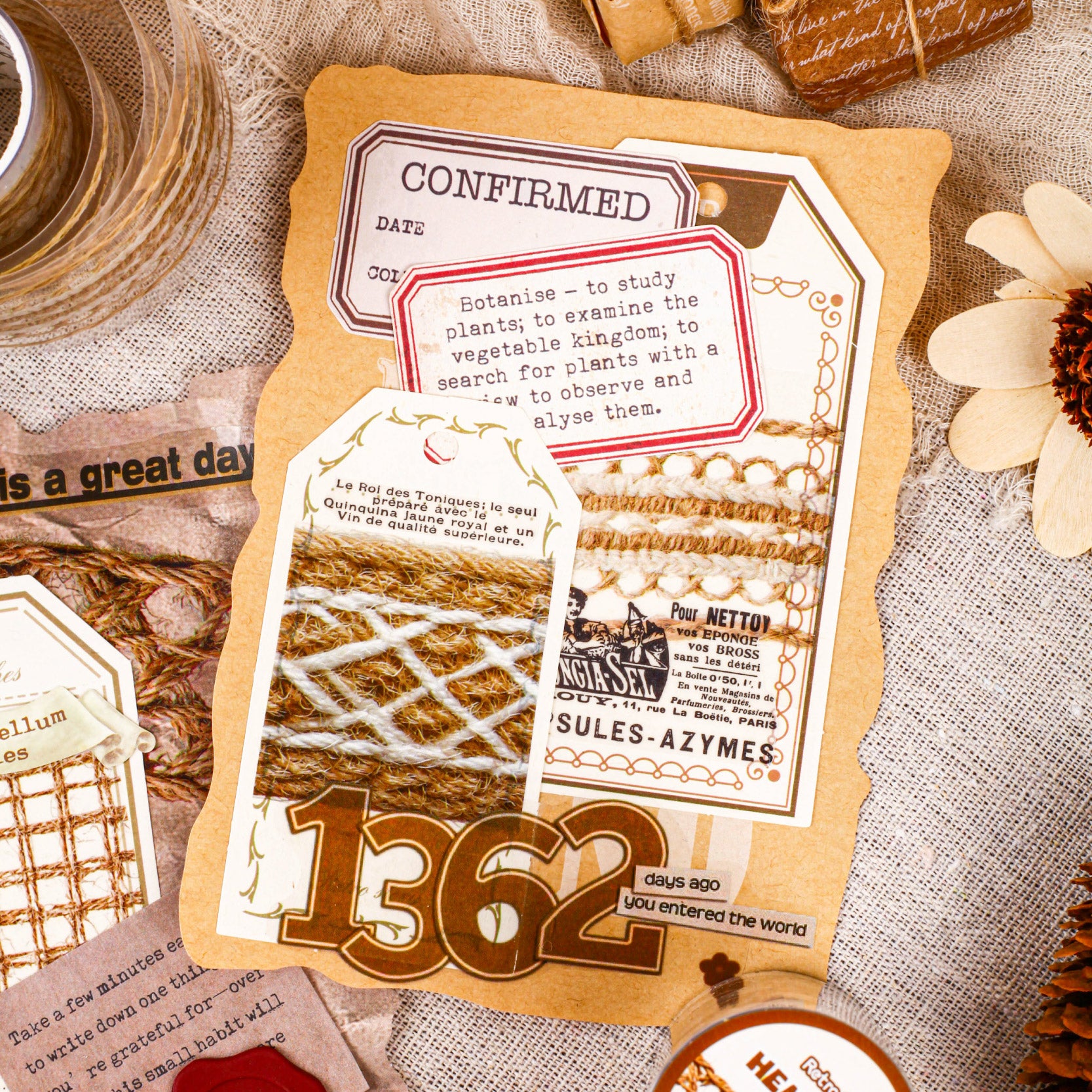 Hemp Rope Pattern PET Tape