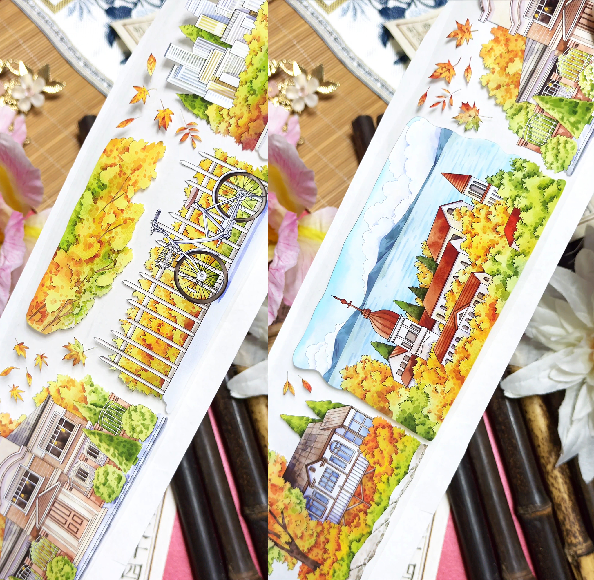 【BOBOYU】Golden Autumn Landscaping Tape