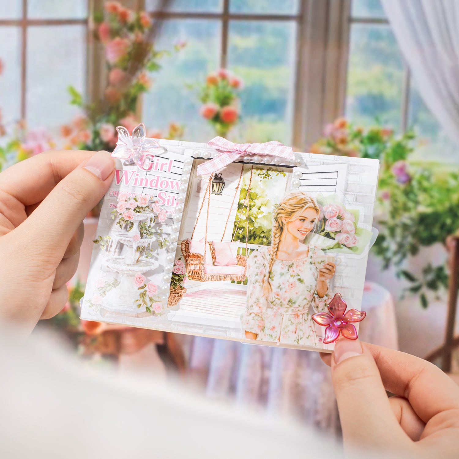 The Girl Outside The Windowsill Sticker