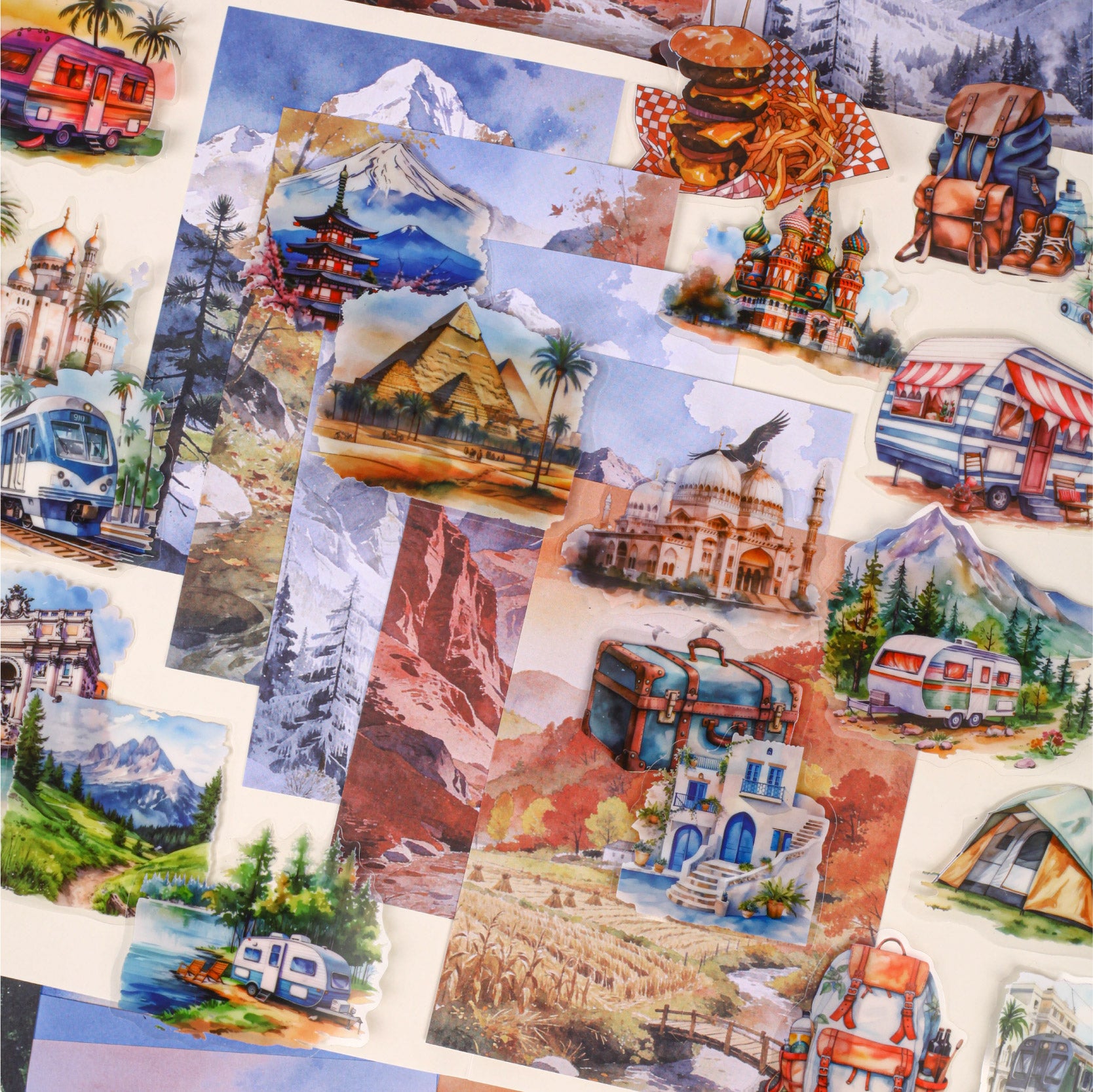 Mountain Trek Scrapbooking Paper decorative tape for journaling and scrapbooking